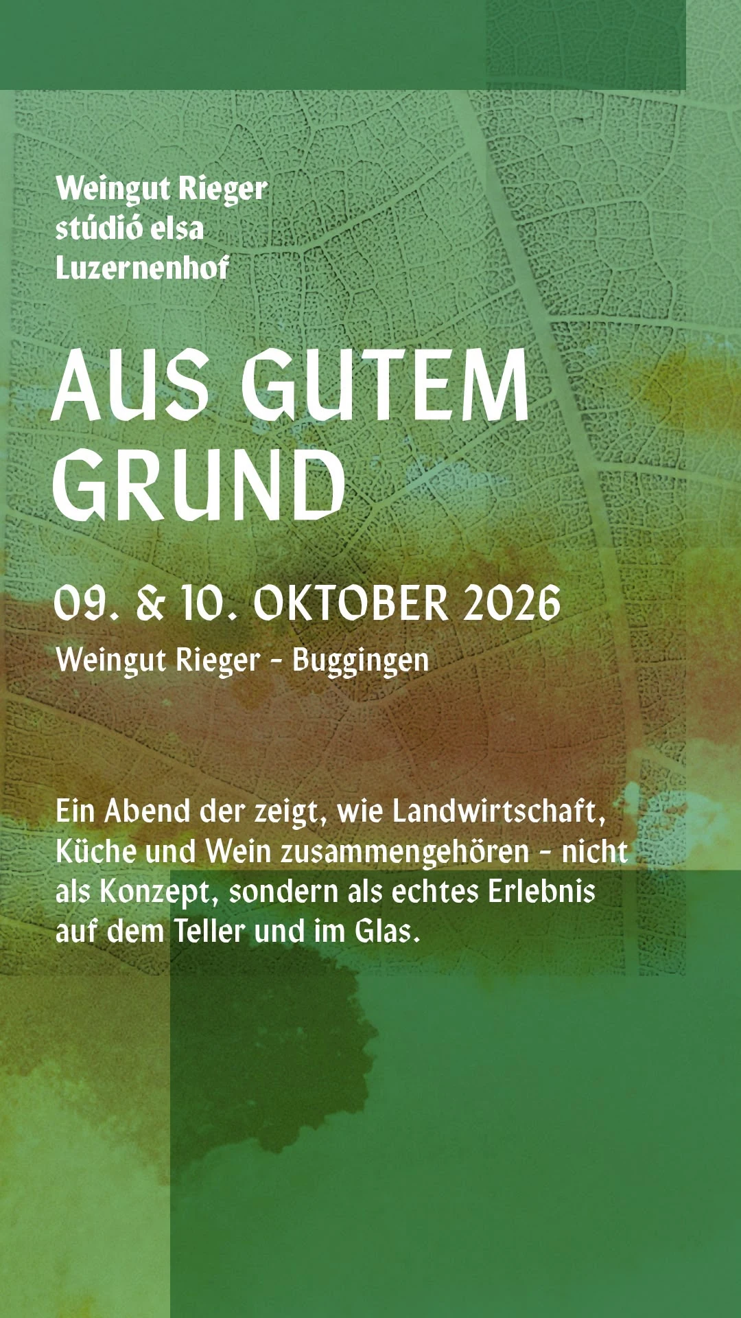Flyer Luzernenhof Solawi trifft Rieger und Studio elsa Aus gutem grund